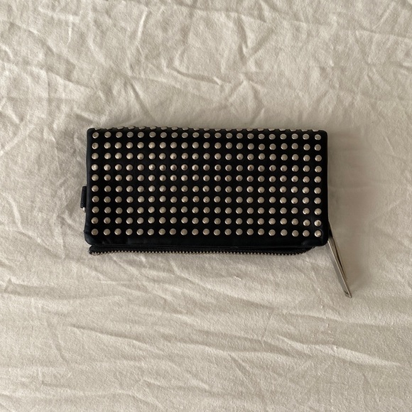 Patrick Stephan 2way studs leather long wallet silver